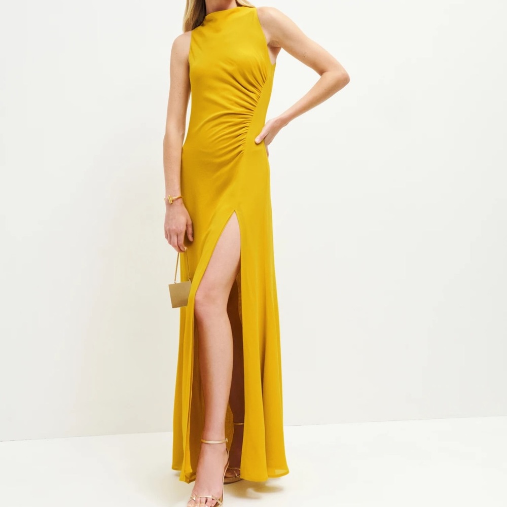 Reformation Yellow Maxi Dress
